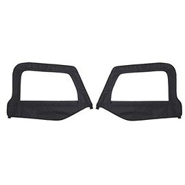 Smittybilt 89735 Replacement Soft Top Door Skins-Black Diamond