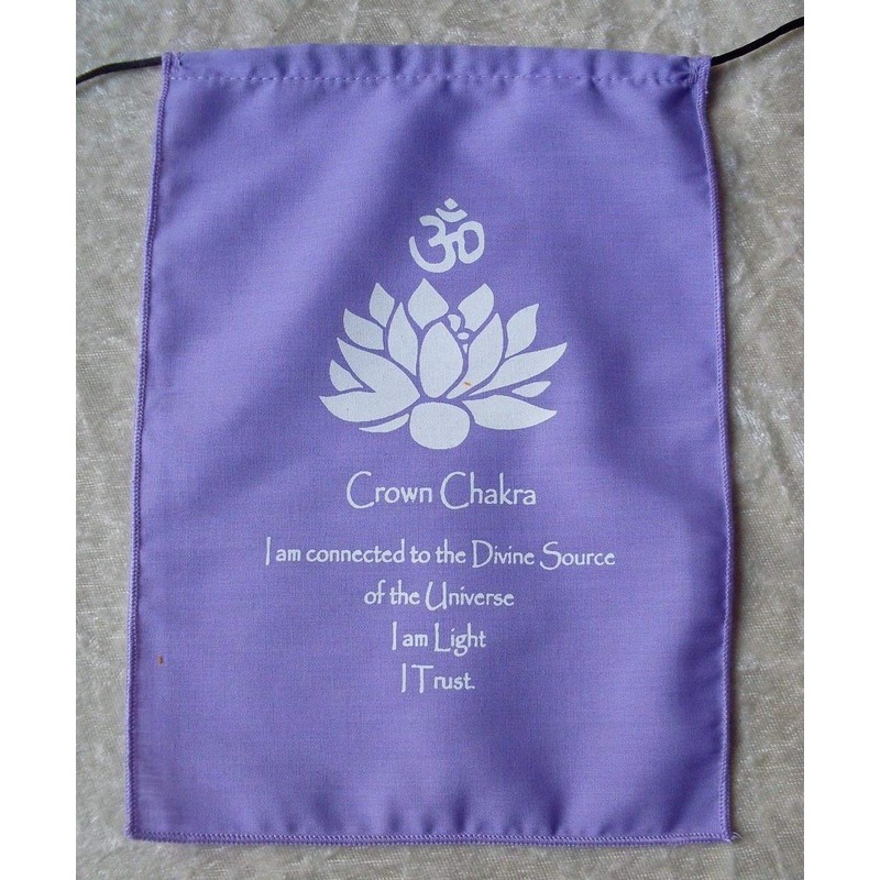 Chakra Meditation Cotton Prayer Flags Bunting - Hand Made in