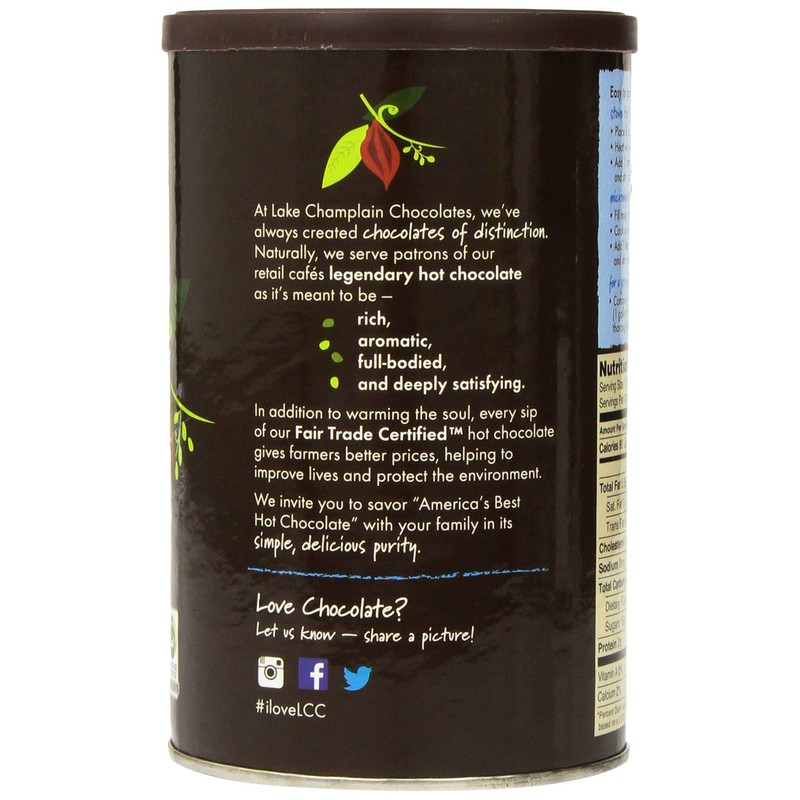 LAKE CHAMPLAIN CHOCOLATES Traditional Hot Chocolate Mix, 16 OZ