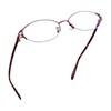 LifeArt Alloy Semi-Rimless Reading Glasses,Blue Light Blocking Glasses, Anti Eyestrain,