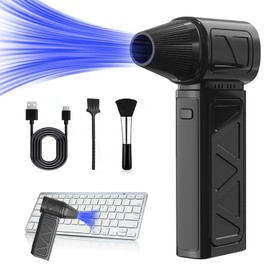 Compressed Air Duster 130000 RPM Electric Air Duster, Reusable no Canned Keyboard Cleaner for Office, Cordless Air Duster for Computer/Car