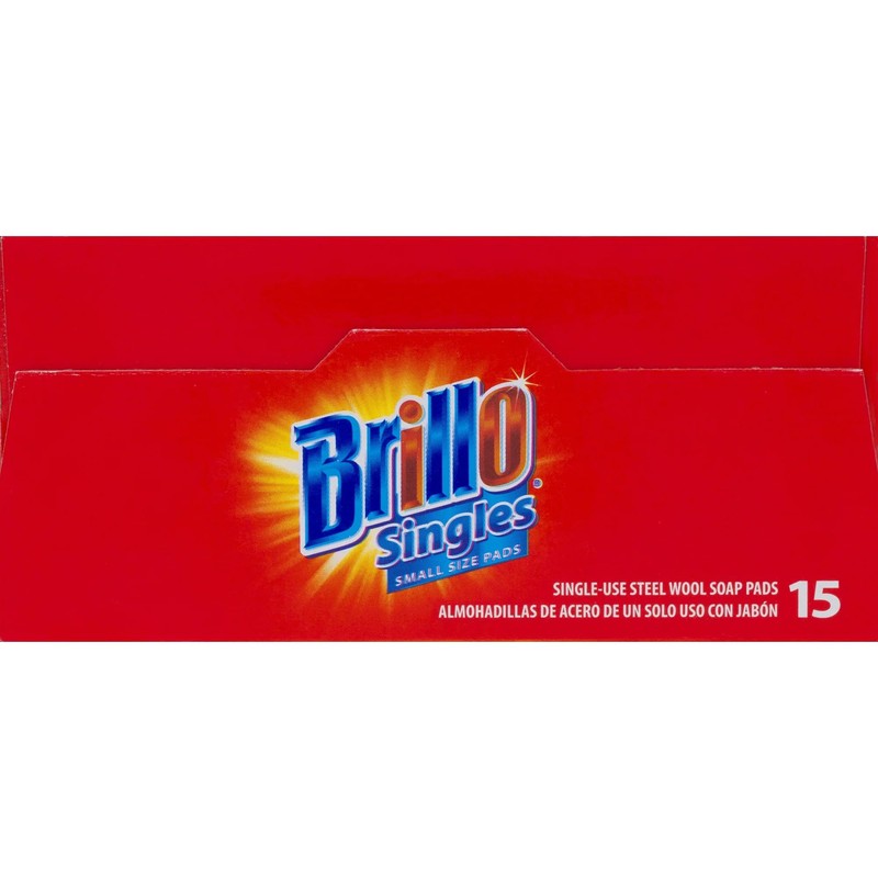 Brillo Single Use Steel Wool Soap Pads, Smaller Size Original