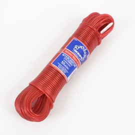 30M - Quality Everlasto 'Wyercentor' Steel Core Coloured Clothes/Washing Line 3.5mm Thick (RED)