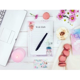 Notepads with Weekly Plan, To-Do List and Shopping List, Daily Planner and Weekly Planner for School, University and Household Use – Notepad Set, paris