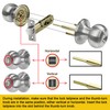 CML Hardware Keyed Entry Door Knob Set, Entrance Door Lock
