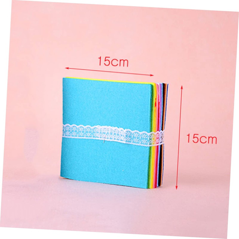 Angoily 40pcs Non-Woven Fabric Pack Polyester Felt Squares for Patchwork