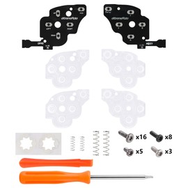 eXtremeRate Face Clicky Kit for Steam Deck OLED Handheld Console, Custom Dpad View A B X Y Menu Keys Face Buttons Mouse Clicky Kit for Steam Deck OLED Console - Without Console
