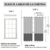 NANWEI Cortinas Blackout para Recamara con Aislamiento Térmico, Cortinas para