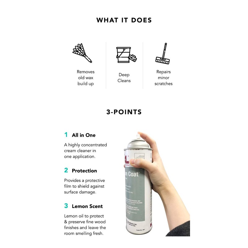 NCL Cream Coat Furniture Polish 16.5 oz [SET OF 3]