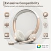 Wireless Headset, Bluetooth Headset with Microphone, AI Noise Canceling Mic