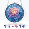 WACOCETOY Acrylic Puzzle Suncatcher DIY Transparent Flower Jigsaw 82 PCS