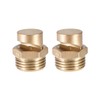 sourcing map Floodjet Tip - 1/2 BSPT Brass 170 Degree