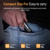 BORUIT RJ28 Mini EDC Keychain Flashlight,Rechargeable 410 Lumens LED Keyring