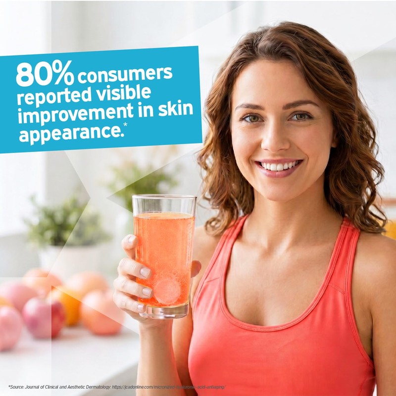 Nutriburst Collagen Beauty+ Effervescent Tablets - Vitamin C, Zinc &