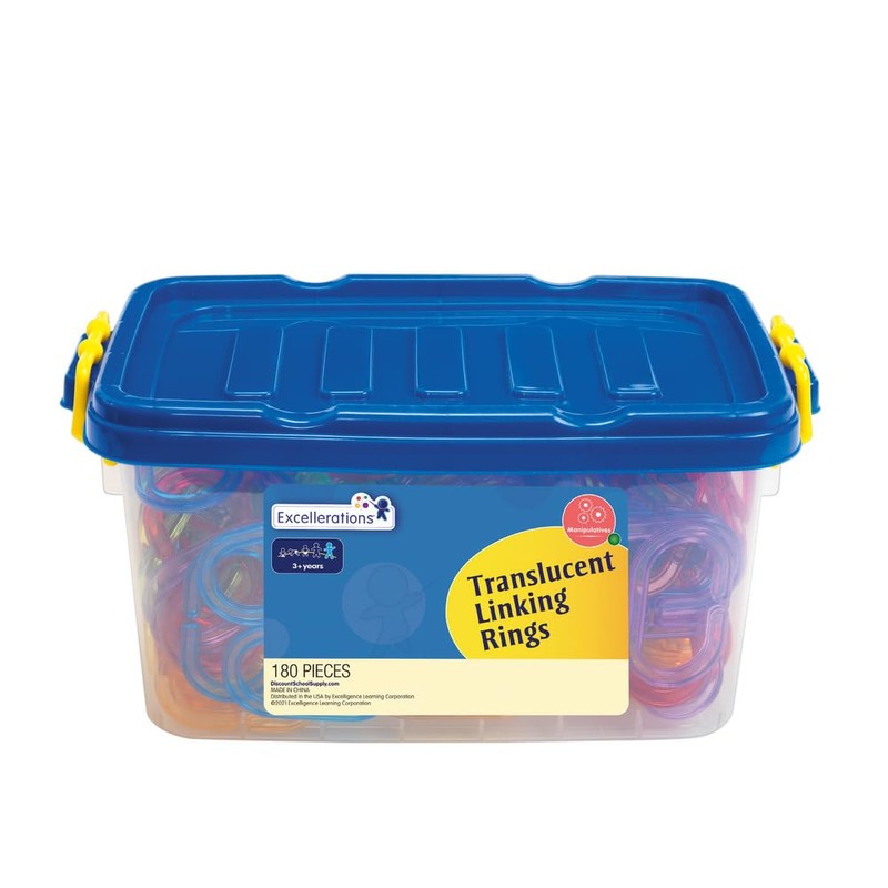 Excellerations Translucent Linking Rings ? 180 Pieces