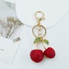 ZCCHSYQI Cherry Keychain Bag Purse Charms Sparkling Crystal Accessories Cute