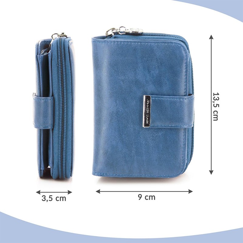 ekavale Wallet 1104, blue, Classic