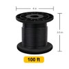 304 Stainless Steel Wire Rope Cable 3/32, Black Vinyl Coated