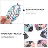 FOMIYES Banana Hair Clip Claw Ponytail Holder 6 Pack Fashionable