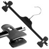 Hangerworld - 10 Black Plastic Trouser & Skirt Adjustable Clip