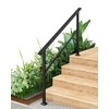 GarveeTech Hand Rails for Outdoor Steps, Metal Stair Railing Handrail,