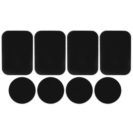 8PCS Placas de Metal Pegatina Autoadhesiva Montaje Placa de Metal Placas de Metal Pegatina Reemplace la Pegatina Magnética Adhesiva para el Soporte Magnético del Teléfono del Soporte del Coche Magnéti