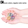 CARAGO Metal Spring Heart-Shaped Lock Keychain, 26mm Diameter Clip Trigger