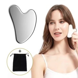 Sangpum Sangse Seolmyeong Chamjo 괄사 마사지기 스테인리스 얼굴 바디 Gua Sha Massager Stainless Steel Face Body