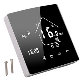 Walfront Digital Thermostat Programmable LCD Touchscreen App Voice Control Smart Thermostat for Home 95-240V 16A