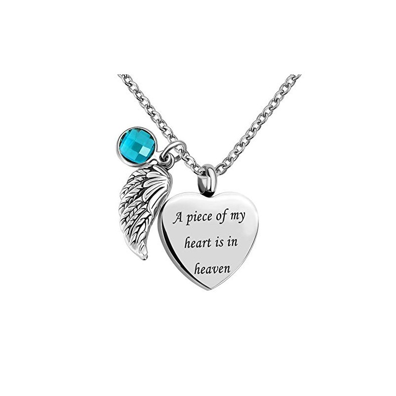 CharmSStory Heart Cremation Ashes Urn Pendant Necklace Keepsake Memorial Jewelry