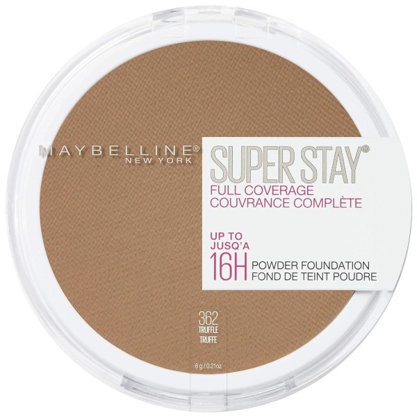 Maybelline Superstay Full Coverage Pressed Powder Foundation, 362 Truffle, 2PK