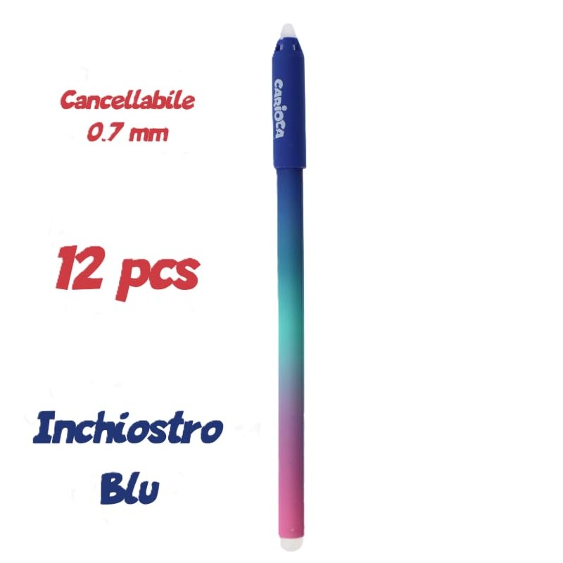 Carioca Oops Easy Penne Cancellabili Blu – Box 12 Penne