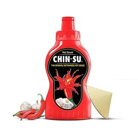 THE ORIGINAL VIETNAMESE HOT SAUCE, CHIN-SU Hot Chili Sauce, Gourmet Hot Sauce Bottle With Fermented Ripen Chili Peppers, An Unique Hot Sauce Taste To Amplify All Your Dishes (8.82 Ounce, Pack of 1