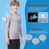 MEETWEE Jungen Rash Guard Kurzarm Kinder Badeshirt UV Schutz UPF