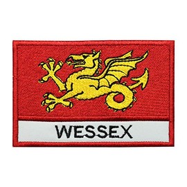 Wessex County Flag Logo Iron On Sew On Embroidered Patch Badge Applique for Clothes Shirts Jeans etc