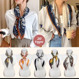 Other Luxe Daily Modern Scarves 20 Types (70 70) Chiffon Scarf Autumn Scarf Silk Scarf Petite Scarf, 1 piece, 15. Rough Sketch Brown / 기타 럭스 데일리 모던 스카프 20종(70 70) 쉬폰스카프 가을스카프 실크스카프 쁘띠스카프, 1개, 15. 러프 스케치 브라운