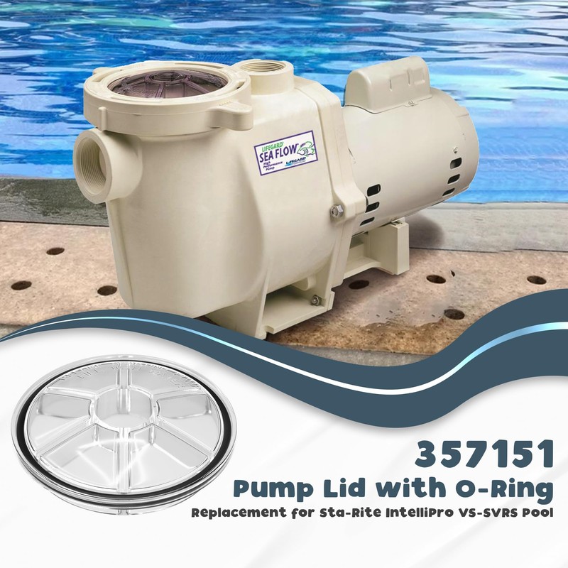 Aquatonics 357151 Pump Lid Replacement with O-Ring – Pool Pump