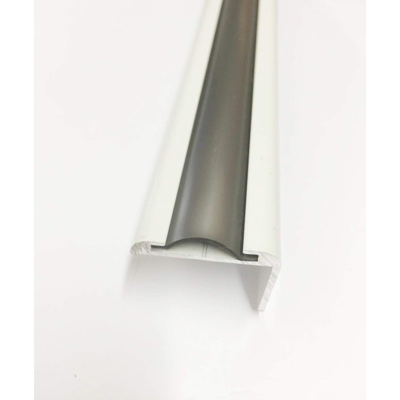 Silver Vinyl 7/8" Insert Molding Trim Screw Cover RV Camper