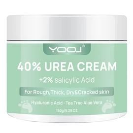 Urea Cream 40% plus Salicylic Acid 2%, Foot Cream for Dry Cracked Heels Feet Knees Elbows Hands, Foot Dead Skin Cuticle Callus Remover Toenail Softener, Keratolytic Skin Barrier Repair