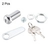 sourcing map Cam Lock 1-1/2" Cylinder Long Cabinet Locks with