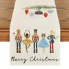 Artoid Mode Nutcracker Merry Christmas Table Runner, Seasonal Winter Kitchen