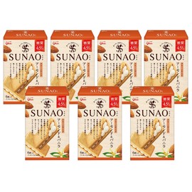 Sunao Ezaki Glico Cream Sand, 0.1 oz (4.5 g) of Sugar Per Sheet, 7 Boxes