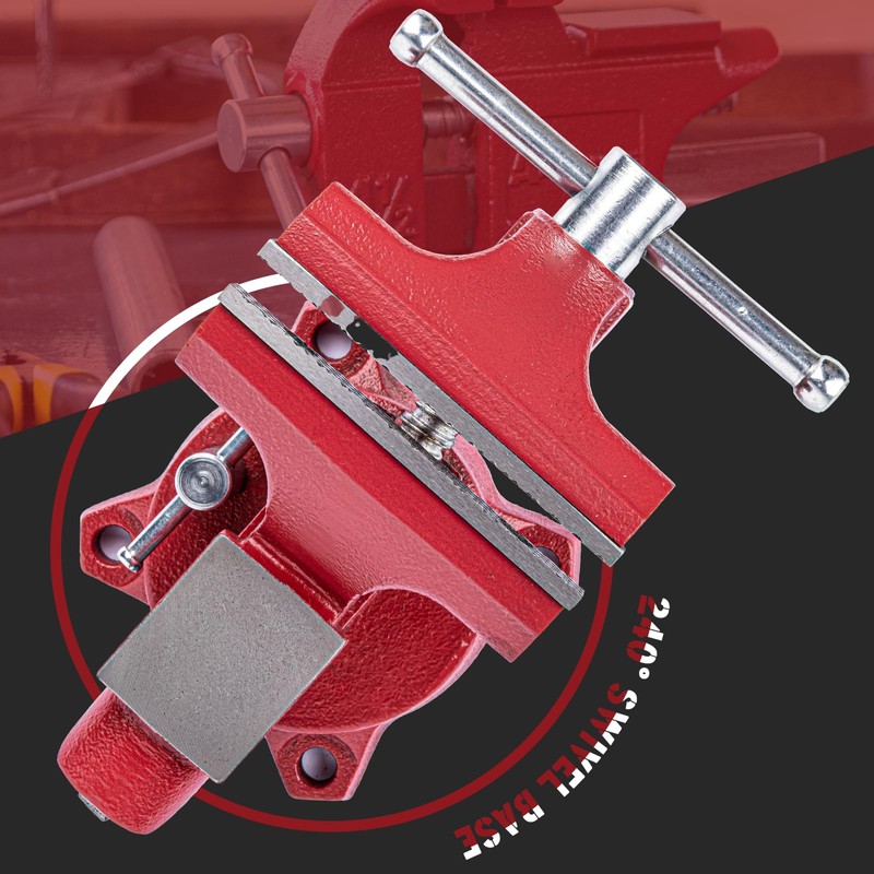 AROEDVISE Home Vise 4-1/2" Jaw Width Bench Vise with a