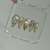 Magnetic Nail Golden Olive Beige✨ - L-Oval / 자석네일 골든