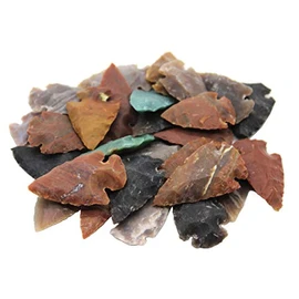 Crystalo - Set of 100 Indian Arrowheads Agate New Replica 1 Inch - 1 1/2 Inch L