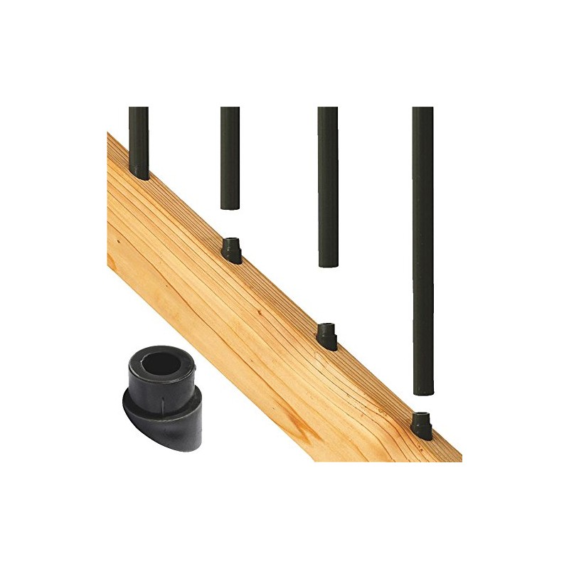 Deckorators 74817 Baluster Stair Connector with Screws, 20-Pack, Black