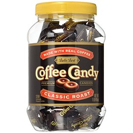 Bali's Best Coffee Candy, 1 Pound Jar, Individually Wrapped Hard Candy, Made with Real Sumatran Coffee, Halal