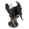 Large 18"H Wings Of Glory Perching Grand Bald Eagle Statue