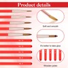 5 PCS Acrylic Nail Brush Set, Size 4/8/10/12/16# Professional Nail