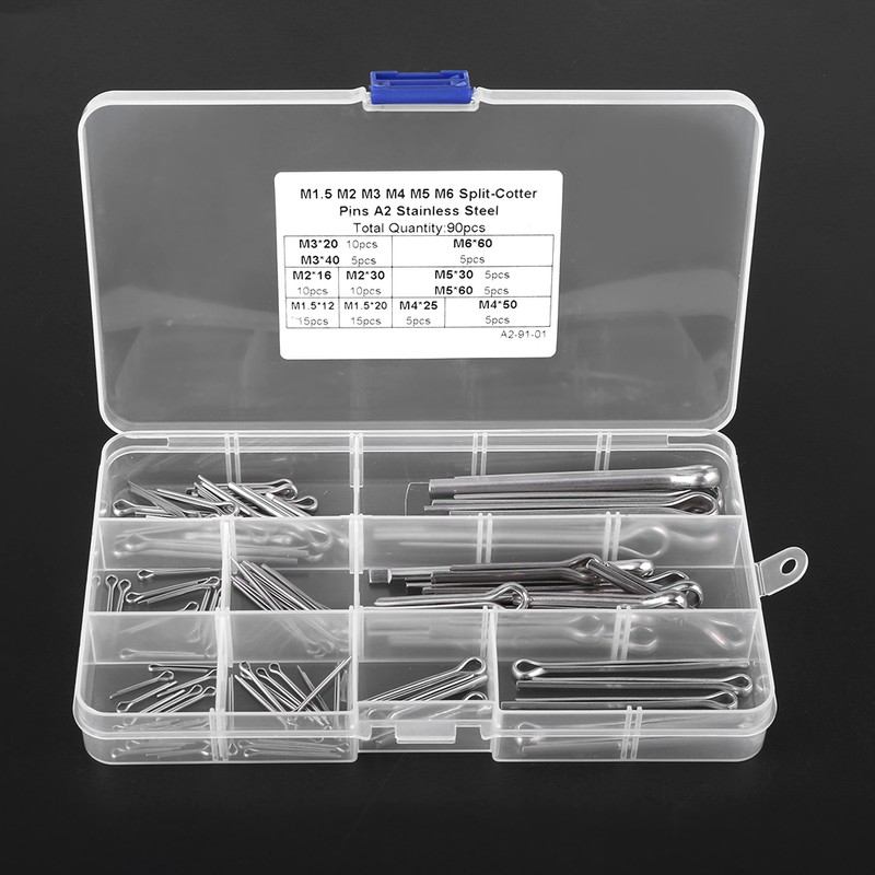 90pcs 11 Kinds M1.5 M2 M3 M4 M5 M6 Split